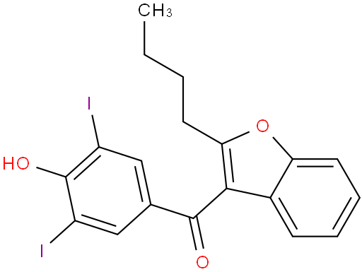 2-Butyl-3-(3,5-Diiodo-4-hydroxy benzoyl) benzofuran