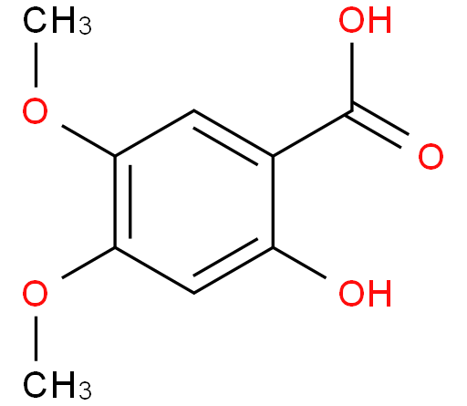 2-羟基-4,5-二甲氧基苯甲酸