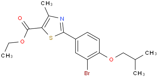 :Ethyl2-(3-bromo-4-isobutoxyphenyl)-4-methyl-5-thiazolecarboxylate