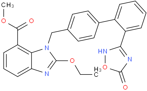 Methyl 2-ethoxy-1-((2'-(5-oxo-2,5-dihydro-1,2,4-oxadiazol-3-yl)-[1,1'-biphenyl]-4-yl)methyl)-1H-benzo[d]imidazole-7-carboxylate