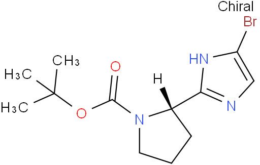 (S)-叔丁基2-(5-溴-1H-咪唑基-2-基)吡咯烷-1-羧酸酯