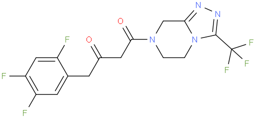 (2Z)-4-氧代-4-[3-(三氟甲基)-5,6-二氢-[1,2,4]三唑并[4,3-a]吡嗪-7-(8H)-基]-1-(2,4,5-三氟苯基)丁-2-酮