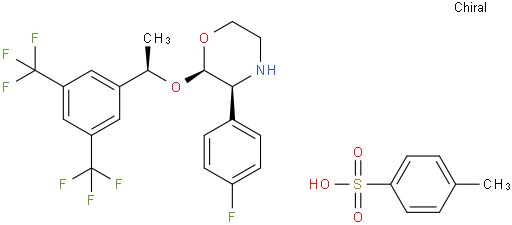 (2R,3S)-2-((R)-1-(3,5-双(三氟甲基)苯基)乙氧基)-3-(4-氟苯基)吗啉4-甲基苯磺酸盐