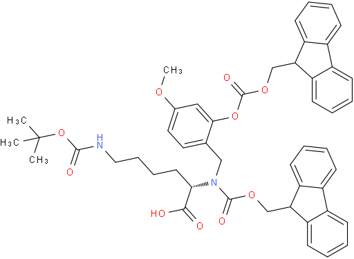 Fmoc-(FmocHmb)赖氨酸(Boc)-OH