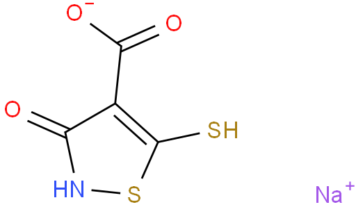 3-羟基-5-巯基-4-异噻唑羧酸单钠盐