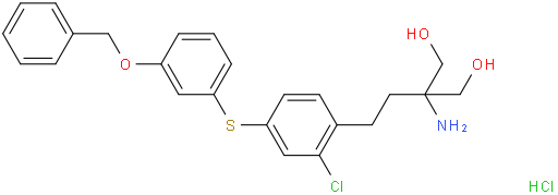 2-氨基-2-[2-[2-氯-4-[[3-(苄氧基)苯基]硫]苯基]乙基]-1,3-丙二醇盐酸盐