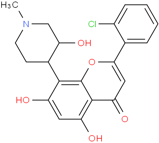 2-(2-氯苯基)-5,7-二羟基-8-[(3S,4R)-3-羟基-1-甲基-4-哌啶基]苯并吡喃-4-酮