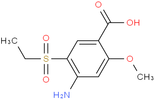 2-甲氧基-4-氨基-5-乙砜基苯甲酸