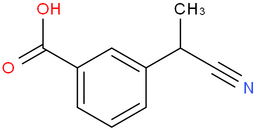 3-(1-氰乙基)苯甲酸