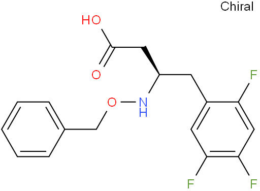 (R)-3-(苄氧基氨基)-4-(2,4,5-三氟苯基)丁酸