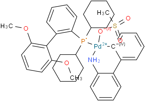 甲磺酸(2-二环己基膦-2',6'-二甲氧基-1,1'-联苯基)(2'-氨基-1,1'-联苯-3-基)钯(II)