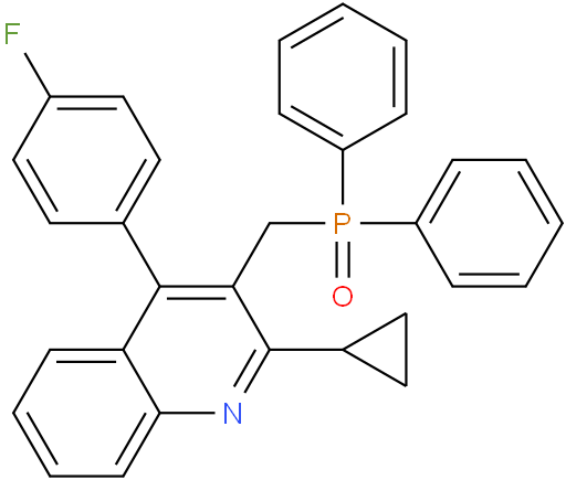 [2-环丙基-4-(4-氟苯基)-3-喹啉基]甲基二苯基氧磷