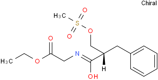 2-(2-苄基-3-((甲基磺酰基)氧基)丙酰氨基)乙酸(S)-乙酯