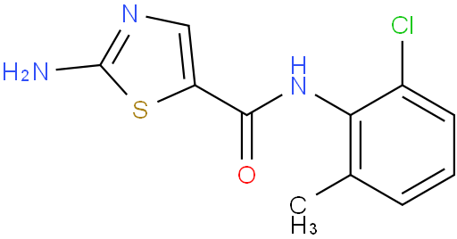 2-氨基-N-(2-氯-6-甲基苯基)-5-噻唑酰胺