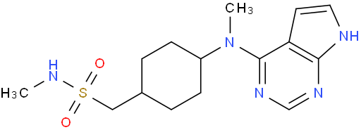 N-甲基-1-(4-(甲基(7H-吡咯并[2,3-d]嘧啶-4-基)氨基)环己基)甲烷磺酰胺