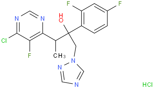 (2R,3S/2S,3R)-3-(6-氯-5-氟嘧啶-4-基)-2-(2,4-二氟苯基)-1-(1H-1,2,4-三唑-1-基)-2-丁醇盐酸盐