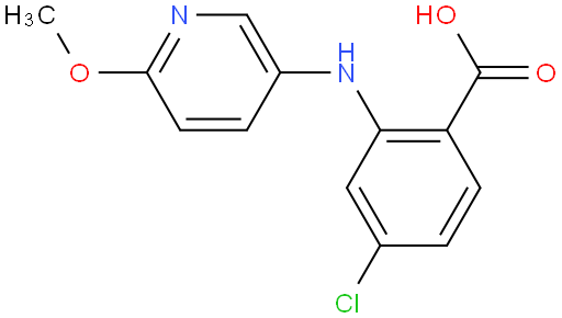 4-氯-2-[(6-甲氧基-3-吡啶基)氨基]苯甲酸