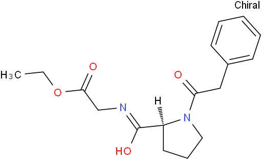 N-(1-(苯基乙酰基)-L-脯氨酰)甘氨酸乙酯