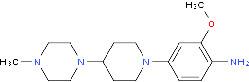 2-甲氧基-4-[4-(4-甲基-1-哌嗪基)-1-哌嗪基]-盐酸苯胺