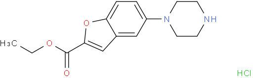 5-(1-哌嗪基)-2-苯并呋喃羧酸乙酯盐酸盐