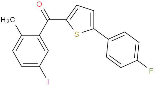 (5-(4-氟苯基)噻吩-2-基)(5-碘-2-甲基苯基)甲酮