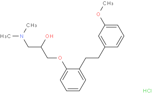 1-(二甲基氨基)-3-[2-[2-(3-甲氧基苯基)乙基]苯氧基]-2-丙醇盐酸盐