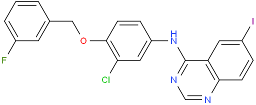 N-[3-氯-4-(3-氟苄氧基)苯基]-6-碘喹唑啉-4-胺