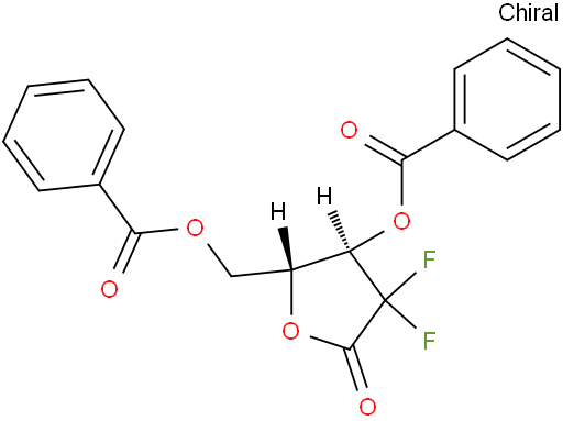 2-脱氧-2,2-二氟戊呋喃糖-1-酮-3,5-二安息香酸盐