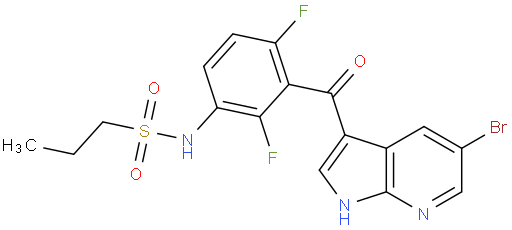 N-[3-[(5-溴-1H-吡咯并[2,3-b]吡啶-3-基)羰基]-2,4-二氟苯基]-1-丙磺酰胺