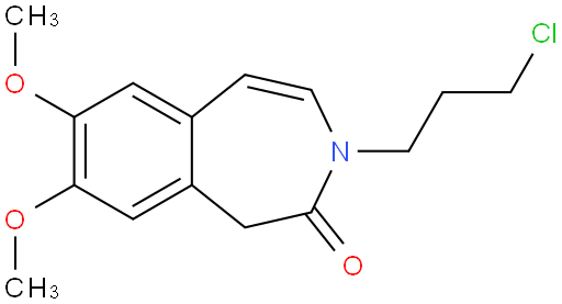 7,8-二甲氧基-3-(3-氯丙基)-1,3-二氢-2H-3-苯并氮杂卓-2-酮