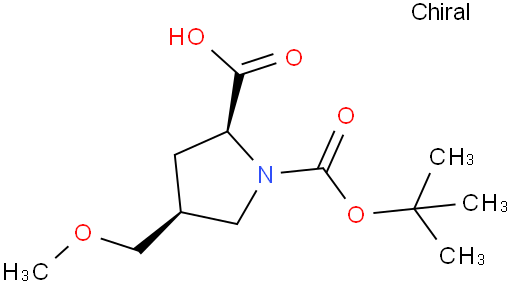 (2S,4S)-1-(叔丁氧羰基)-4-(甲氧甲基)吡咯啉-2-羧酸