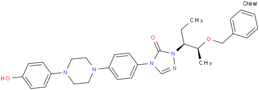 2-[(1S,2S)-1-乙基-2-苄氧基丙基]-2,4-二氢-4-[4-[4-(4-羟基苯基)-1-哌嗪基]苯基]-3H-1,2,4-三氮唑-3-酮