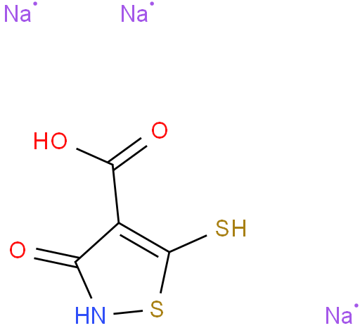 4-羧基-5-巯基-3-羟基-异噻唑三钠