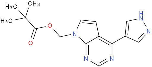 [4-(1H-吡唑-4-基)-7H-吡咯并[2,3-D]嘧啶-7-基]甲基特戊酸酯