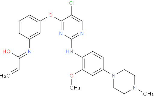 N-(3-((5-氯-2-((2-甲氧基-4-(4-甲基哌嗪-1-基)苯基)氨基)嘧啶-4-基)氧基)苯基)丙烯酰胺