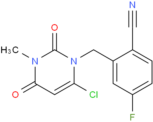 2-[(6-氯-3,4-二氢-3-甲基-2,4-二氧代-1(2H)-嘧啶基)甲基]-4-氟苯甲腈