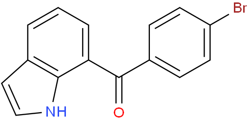 (4-bromophenyl)-(1H-indol-7-yl)methanone