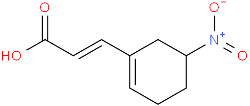 (E)-3-(5-硝基-1-环己烯-1-基)丙烯酸