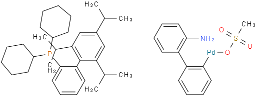 甲烷磺酸(2-二环己基膦基-2',4',6'-三-异丙基-1,1'-联苯基)(2'-氨基-1,1'-联苯-2-基)钯(II)