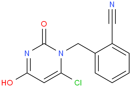 2-((6-氯-2,4-二氧代-3,4-二氢-2H-嘧啶-1-基)甲基)苯腈