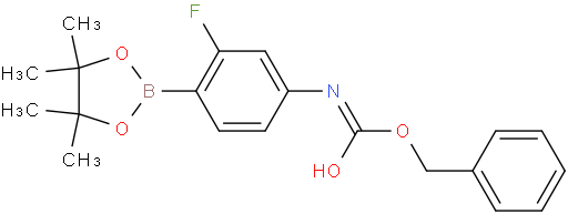 (3-氟-4-(4,4,5,5-四甲基-1,3,2-二氧杂环戊硼烷-2-基)苯基)氨基甲酸苄酯