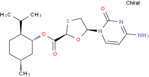 拉米夫定中间体;5-(4-氨基-2-氧代-2H-嘧啶-1-基)-(1,3)1,3-氧硫杂环戊-2-甲酸孟酯