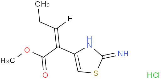 (Z)-2-氨基-alpha-亚丙基-4-噻唑乙酸甲酯盐酸盐