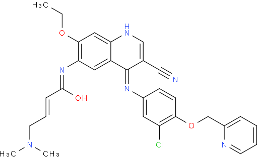 (2E)-N-[4-[[3-氯-4-[(吡啶-2-基)甲氧基]苯基]氨基]-3-氰基-7-乙氧基喹啉-6-基]-4-(二甲基氨基)丁-2-烯酰胺