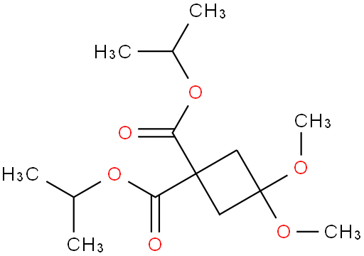 3,3-二甲氧基环丁烷-1,1-二甲酸二异丙酯