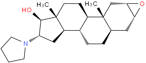 (2a,3a,5a,16b,17b)-2,3-环氧-16-(1-吡咯烷基)雄甾烷-17-醇