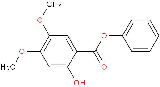 2-羟基-4,5-二甲氧基苯甲酸苯酯