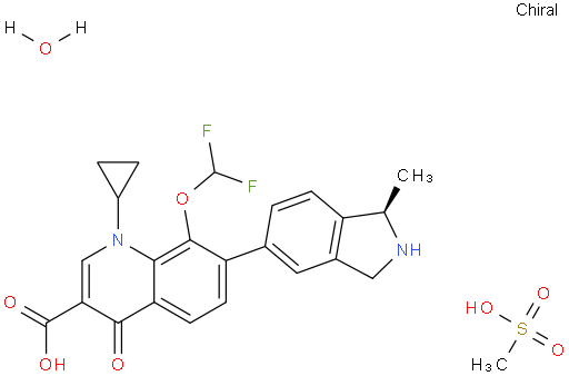 Garenoxacin mesylate hydrate