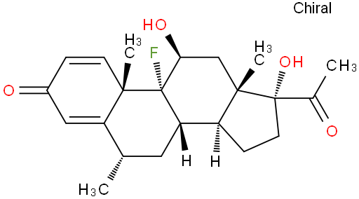 11b,17a-dihydroxy-9-fluoro-6-methyl-1,4-pregnadiene-3,20-dione