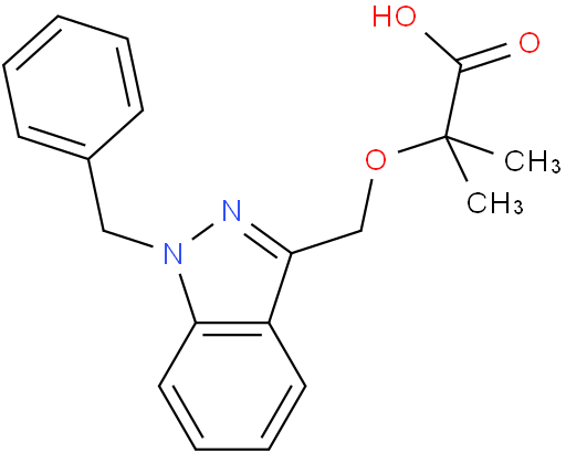 2-((1-Benzyl-1H-indazol-3-yl)methoxy)-2-methylpropanoic acid